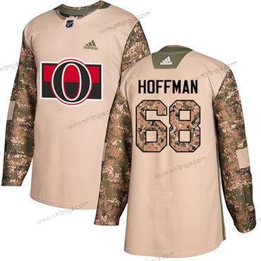 Adidas Herrar Ottawa Senators #68 Mike Hoffman Camo Autentisk 2017 Veterans Day Stitched NHL Tröjor