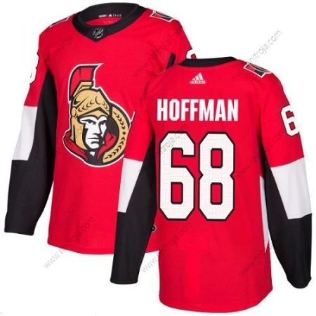 Adidas Herrar Ottawa Senators #68 Mike Hoffman Röd Autentisk Stitched NHL Hemma Tröjor