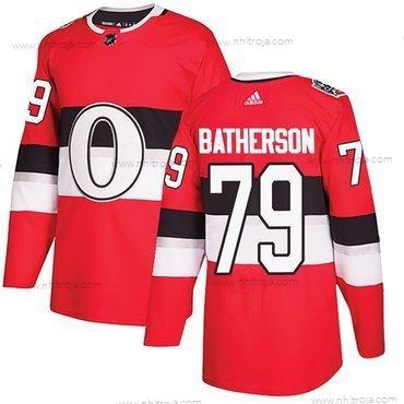 Adidas Herrar Ottawa Senators #79 Drake Batherson 100 Klassisk Autentisk Röd Tröjor