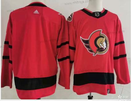 Adidas Herrar Ottawa Senators Blank Röd 2020-21 Omvänd Retro Alternativ NHL Tröjor