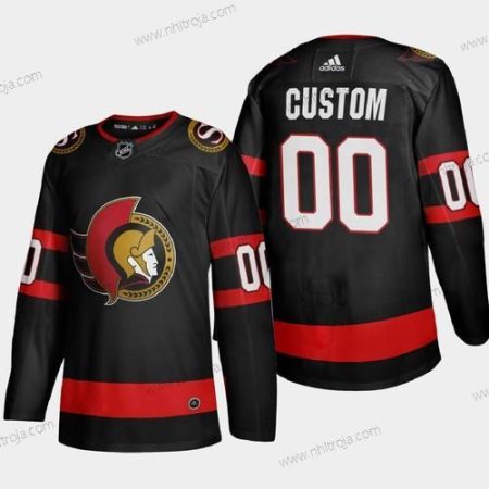 Adidas Herrar Ottawa Senators Skräddarsydda 2020-21 Svart Autentisk Player Stitched NHL Hemma Tröjor