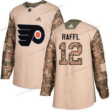 Adidas Herrar Philadelphia Flyers #12 Michael Raffl Camo Autentisk 2017 Veterans Day Stitched NHL Tröjor