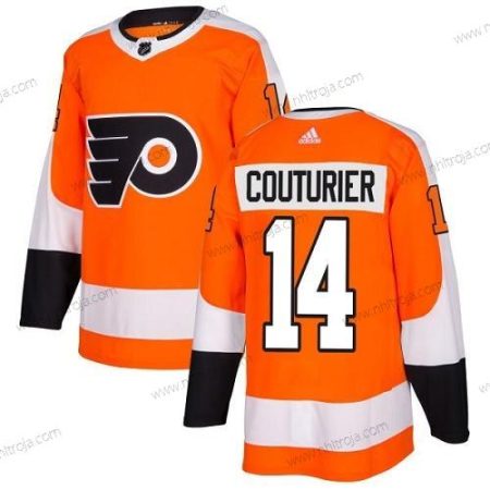 Adidas Herrar Philadelphia Flyers #14 Sean Couturier Orange Autentisk Stitched NHL Hemma Tröjor