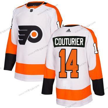 Adidas Herrar Philadelphia Flyers #14 Sean Couturier Vit Autentisk Stitched NHL Tröjor