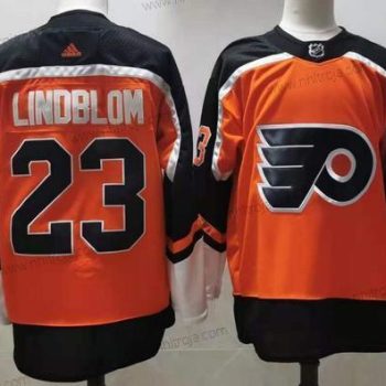 Adidas Herrar Philadelphia Flyers #23 Oskar Lindblom Orange 2020-21 Stitched NHL Tröjor