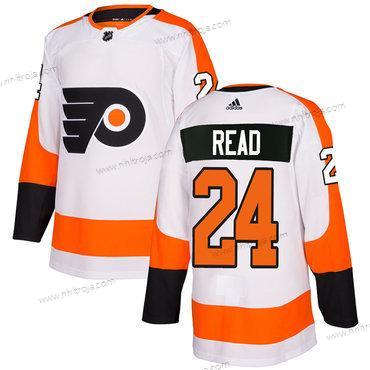 Adidas Herrar Philadelphia Flyers #24 Matt Read Vit Autentisk Stitched NHL Tröjor