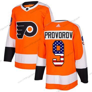 Adidas Herrar Philadelphia Flyers #9 Ivan Provorov Orange Autentisk USA Flag Stitched NHL Hemma Tröjor