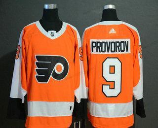 Adidas Herrar Philadelphia Flyers #9 Ivan Provorov Orange Stitched NHL Tröjor