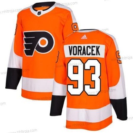 Adidas Herrar Philadelphia Flyers #93 Jakub Voracek Orange Autentisk Stitched NHL Hemma Tröjor