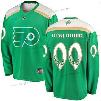 Adidas Herrar Philadelphia Flyers Skräddarsydda Grön 2019 St. Patrick’S Day Tröjor