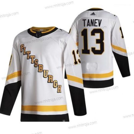 Adidas Herrar Pittsburgh Penguins #13 Brandon Tanev Vit 2020-21 Omvänd Retro Alternativ NHL Tröjor