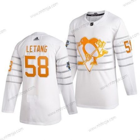 Adidas Herrar Pittsburgh Penguins #58 Kris Letang Vit 2020 NHL All-Star Game Tröjor