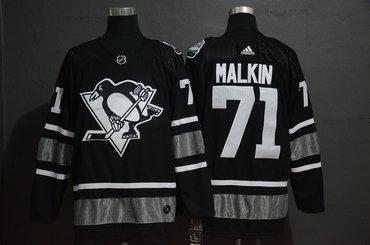 Adidas Herrar Pittsburgh Penguins 71 Evgeni Malkin Svart 2019 NHL All-Star Game Tröjor