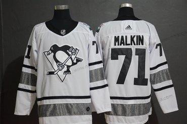 Adidas Herrar Pittsburgh Penguins 71 Evgeni Malkin Vit 2019 NHL All-Star Game Tröjor