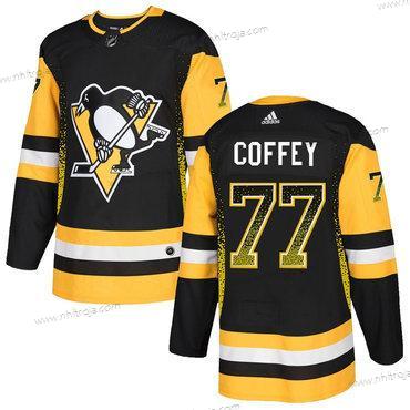 Adidas Herrar Pittsburgh Penguins #77 Paul Coffey Svart Tröjor