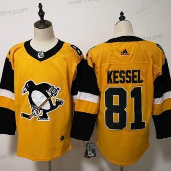 Adidas Herrar Pittsburgh Penguins #81 Phil Kessel Gul Alternativ Stitched NHL Tröjor