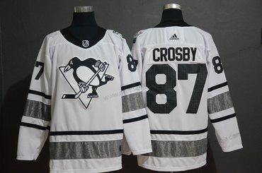 Adidas Herrar Pittsburgh Penguins 87 Sidney Crosby Vit 2019 NHL All-Star Game Tröjor