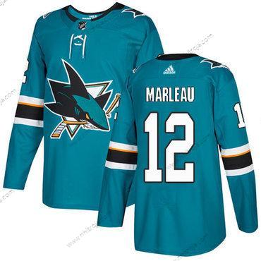 Adidas Herrar San Jose Sharks #12 Patrick Marleau Kricka Autentisk Stitched NHL Hemma Tröjor