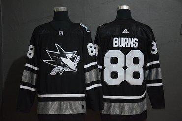 Adidas Herrar San Jose Sharks 88 Brent Burns Svart 2019 NHL All-Star Game Tröjor