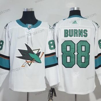 Adidas Herrar San Jose Sharks #88 Brent Burns Vit Road Autentisk Stitched NHL Tröjor