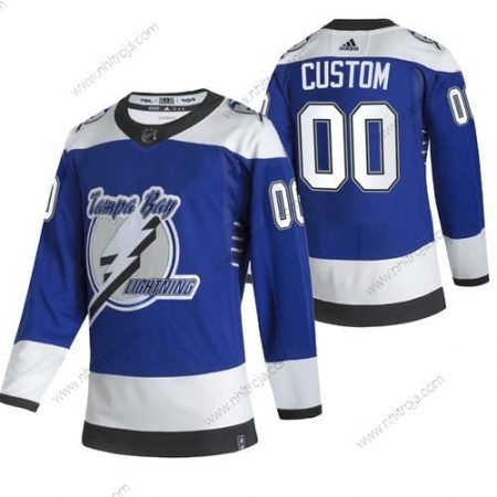 Adidas Herrar Tampa Bay Lightning Skräddarsydda Blå 2020-21 Alternativ Autentisk Player NHL Tröjor