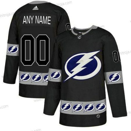 Adidas Herrar Tampa Bay Lightning Skräddarsydda Team Logos Svart Jerse