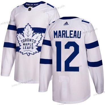 Adidas Herrar Toronto Maple Leafs #12 Patrick Marleau Vit Autentisk 2018 Stadium Series Stitched NHL Tröjor