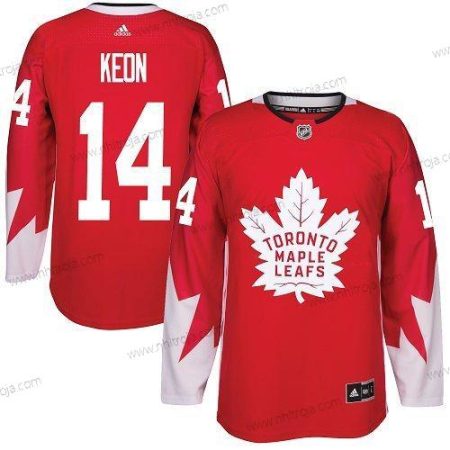 Adidas Herrar Toronto Maple Leafs #14 Dave Keon Röd Team Kanada Autentisk Stitched NHL Tröjor