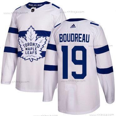 Adidas Herrar Toronto Maple Leafs #19 Bruce Boudreau Vit Autentisk 2018 Stadium Series Stitched NHL Tröjor