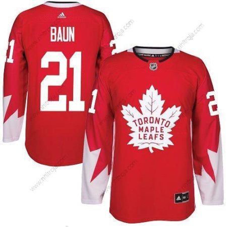 Adidas Herrar Toronto Maple Leafs #21 Bobby Baun Röd Team Kanada Autentisk Stitched NHL Tröjor