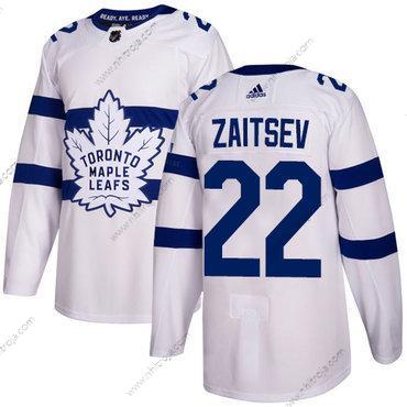 Adidas Herrar Toronto Maple Leafs #22 Nikita Zaitsev Vit Autentisk 2018 Stadium Series Stitched NHL Tröjor