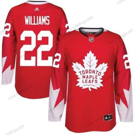 Adidas Herrar Toronto Maple Leafs #22 Tiger Williams Röd Team Kanada Autentisk Stitched NHL Tröjor