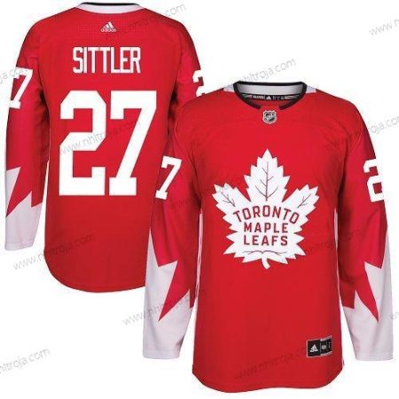 Adidas Herrar Toronto Maple Leafs #27 Darryl Sittler Röd Team Kanada Autentisk Stitched NHL Tröjor