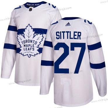 Adidas Herrar Toronto Maple Leafs #27 Darryl Sittler Vit Autentisk 2018 Stadium Series Stitched NHL Tröjor