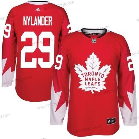 Adidas Herrar Toronto Maple Leafs #29 William Nylander Röd Team Kanada Autentisk Stitched NHL Tröjor