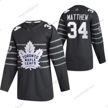 Adidas Herrar Toronto Maple Leafs #34 Auston Matthews Grå 2020 NHL All Star Game Tröjor