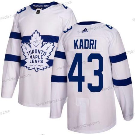 Adidas Herrar Toronto Maple Leafs #43 Nazem Kadri Vit Autentisk 2018 Stadium Series Stitched NHL Tröjor