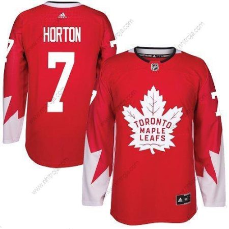 Adidas Herrar Toronto Maple Leafs #7 Tim Horton Röd Team Kanada Autentisk Stitched NHL Tröjor