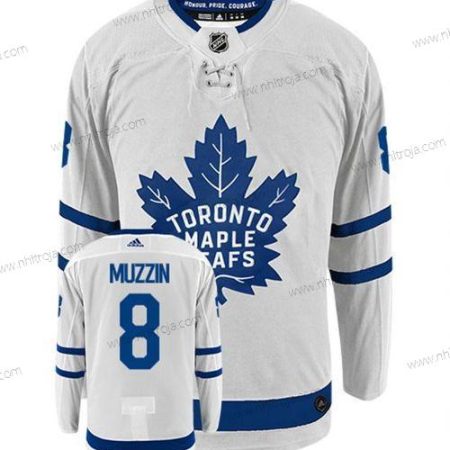 Adidas Herrar Toronto Maple Leafs #8 Jake Muzzin Vit Autentisk Borta Tröjor