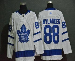 Adidas Herrar Toronto Maple Leafs #88 William Nylander Vit Stitched NHL Tröjor