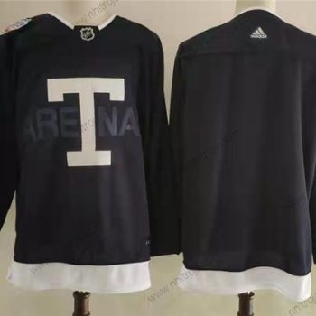 Adidas Herrar Toronto Maple Leafs Blank Marin 2022 NHL Heritage Klassisk Tröjor