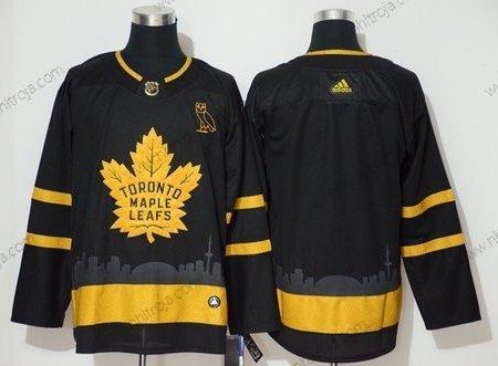 Adidas Herrar Toronto Maple Leafs Blank Svart Guld Tröjor