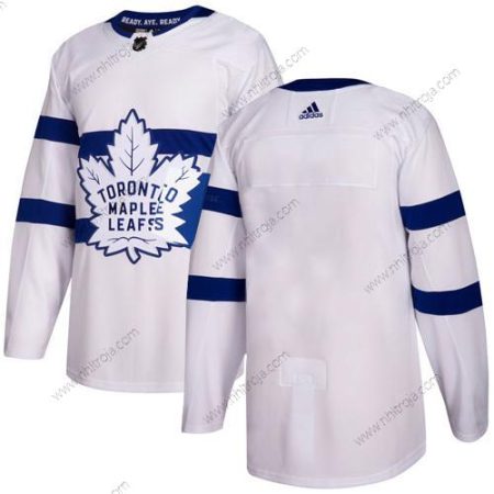 Adidas Herrar Toronto Maple Leafs Blank Vit Autentisk 2018 Stadium Series Stitched NHL Tröjor