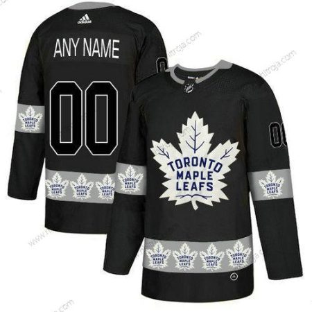 Adidas Herrar Toronto Maple Leafs Skräddarsydda Svart Team Logos Tröjor