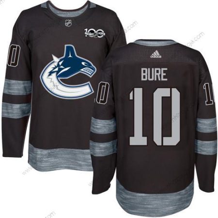 Adidas Herrar Vancouver Canucks #10 Pavel Bure Svart 100th Jubileum Stitched NHL 2017 Hockey Tröjor