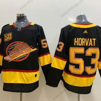 Adidas Herrar Vancouver Canucks 53 Bo Horvat Svart 50Th Säsong Tröjor