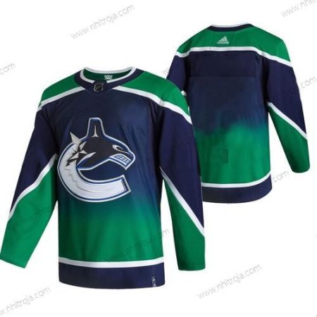 Adidas Herrar Vancouver Canucks Blank Grön 2020-21 Omvänd Retro Alternativ NHL Tröjor