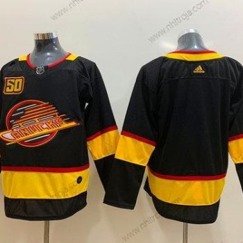 Adidas Herrar Vancouver Canucks Blank Svart 50Th Säsong Tröjor