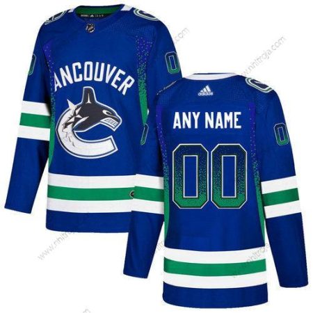 Adidas Herrar Vancouver Canucks Skräddarsydda Blå Tröjor