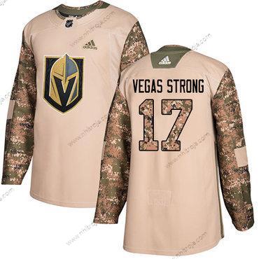 Adidas Herrar Vegas Golden Knights #17 Vegas Strong Camo Autentisk 2017 Veterans Day Stitched NHL Tröjor